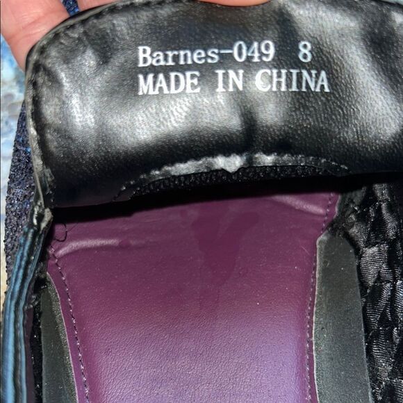 Dance 🕺 in Amalfi Purple Glitter ✨ & Sparkle ✨ Loafers 👞 👞 Sleek Slip-Ons 🪩 - Picture 8 of 17